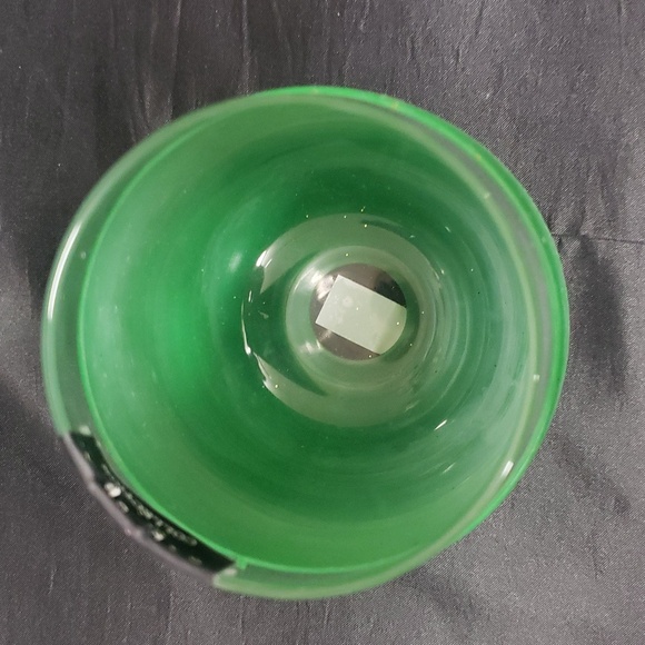 Rae Dunn Glass Collection NWT Green 'Lucky' Glass - Picture 4 of 5